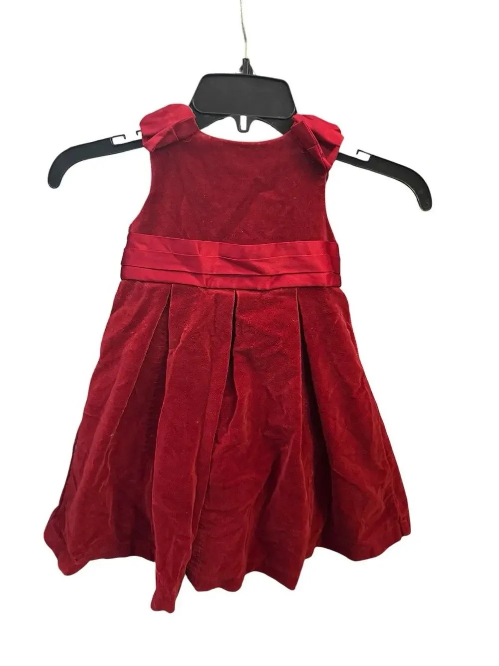 Gymboree 2008 Red Velvet Girls Sleeveless Christmas Holiday Party Dress Size 2T